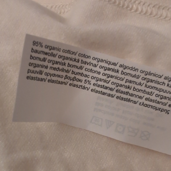 Organic Basics Soft Touch Veil Triangle Bralette Core Shorty Soft Vanilla - XS/S - Picture 14 of 16